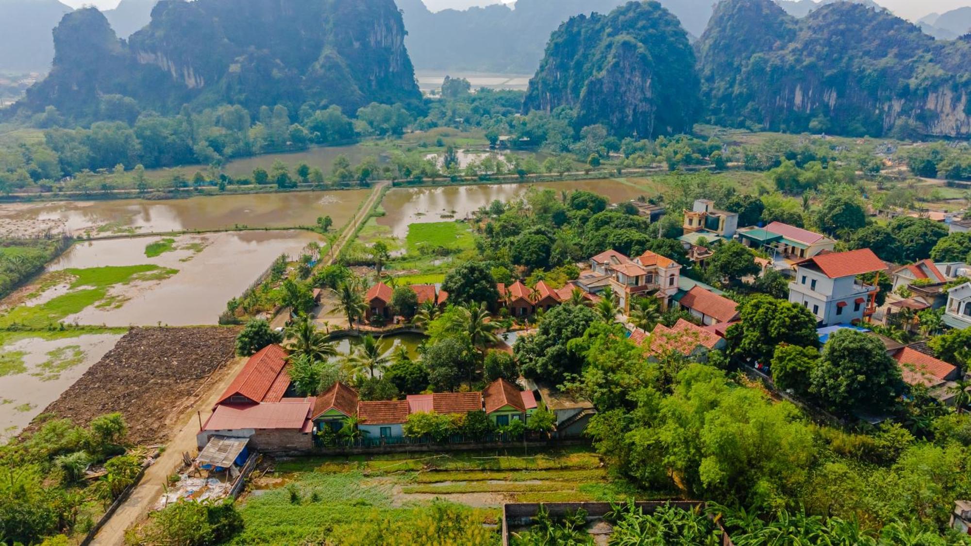 Tam Coc Green Garden Bungalow Νιν Μπιν Εξωτερικό φωτογραφία