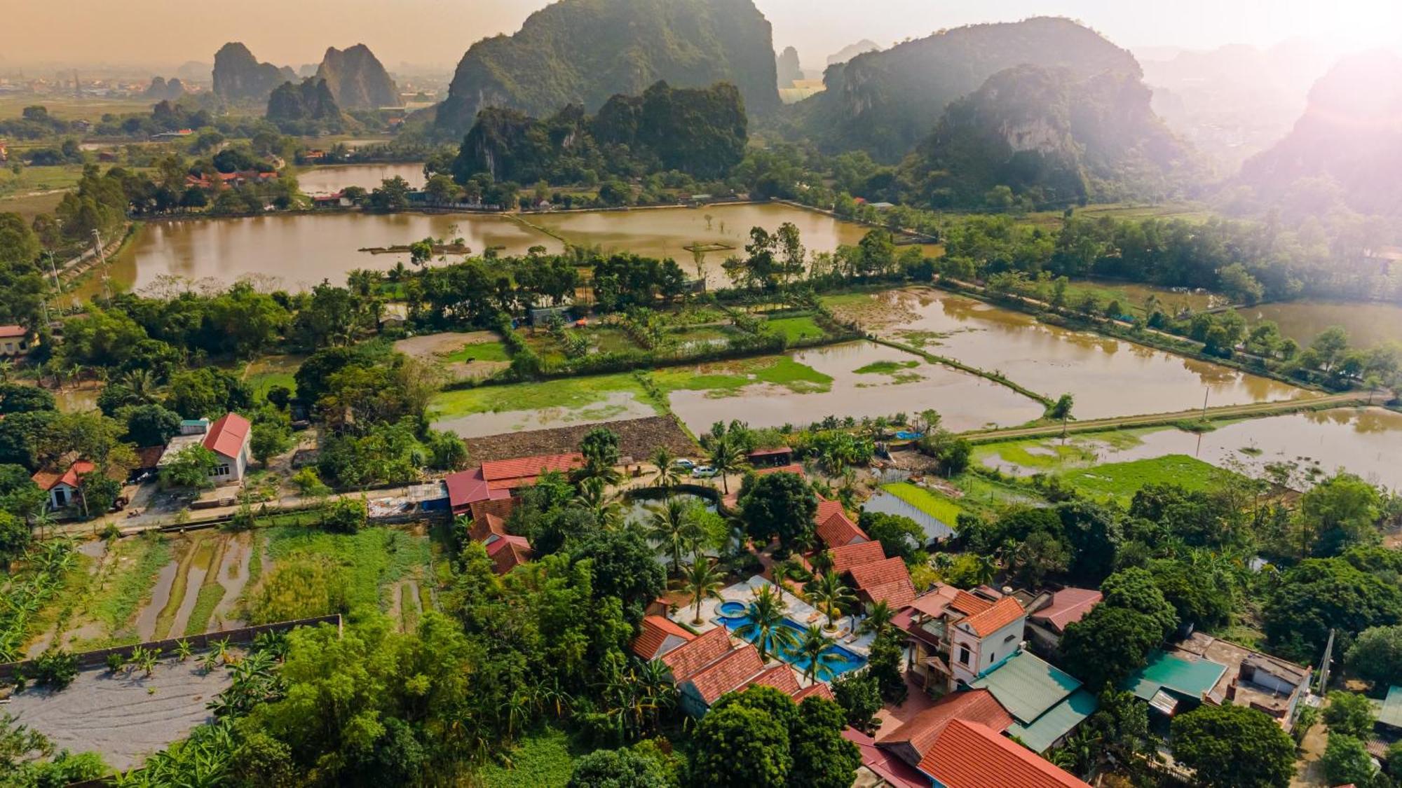 Tam Coc Green Garden Bungalow Νιν Μπιν Εξωτερικό φωτογραφία